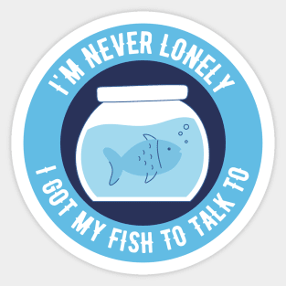 Talking to Fish Sticker